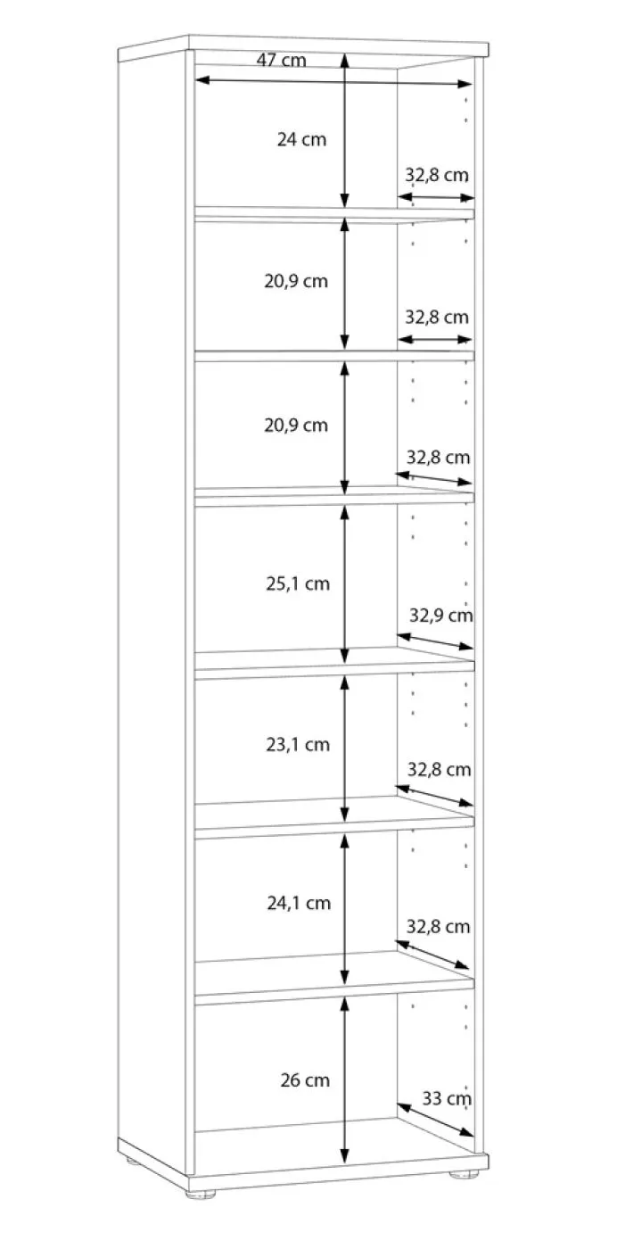 Schuhschrank Schrank Net106 | 1-türig | Artisan Eiche