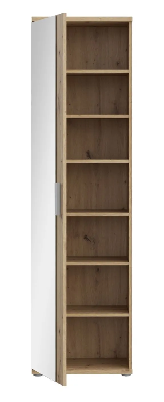 Schuhschrank Schrank Net106 mit Spiegel | Artisan Eiche