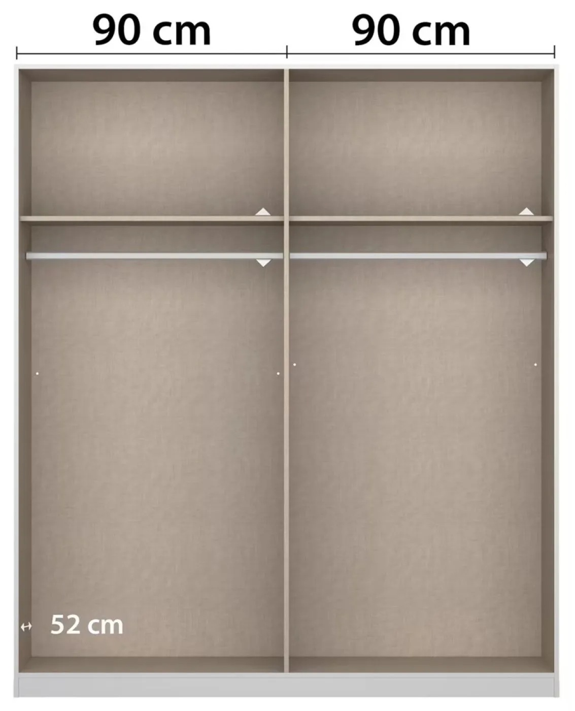 Schwebetürenschrank Artemis | mit Glastüren | Eiche Artisan / champagner | 181 x 210 x 62 cm