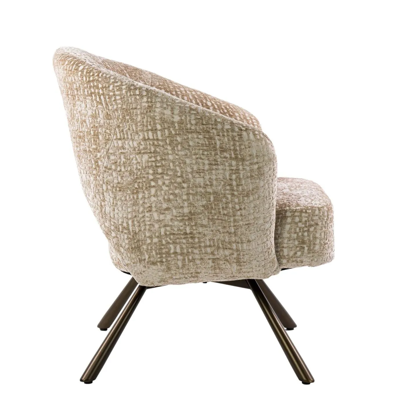 Sessel Liva | Monti Stoff / Strukturstoff | drehbar | sand-braun