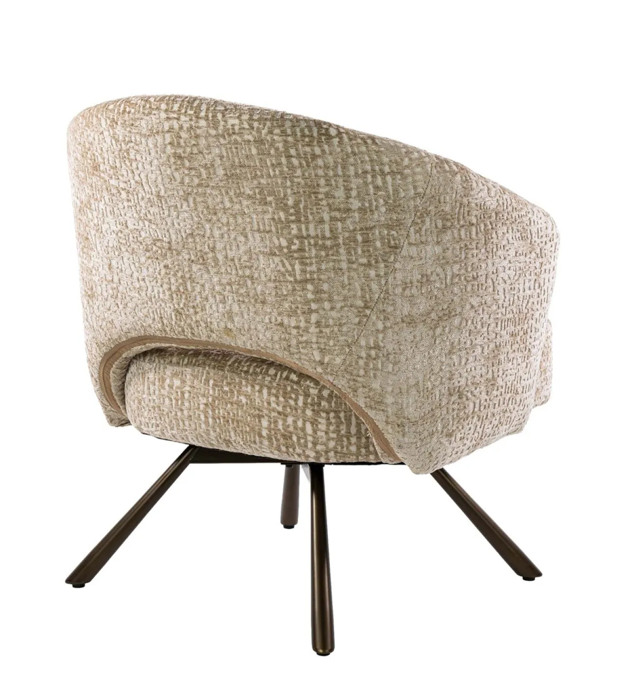 Sessel Liva | Monti Stoff / Strukturstoff | drehbar | sand-braun