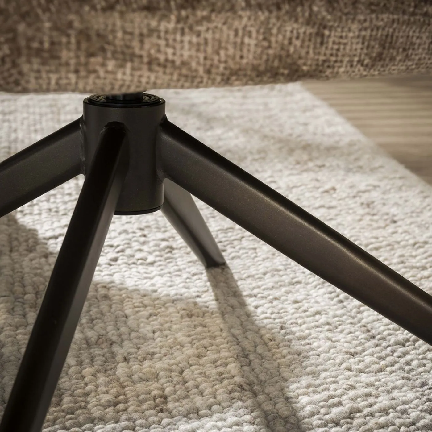 Sessel Milagro | drehbar | Hoven-Stoff / Chenillegewebe | champagne-braun