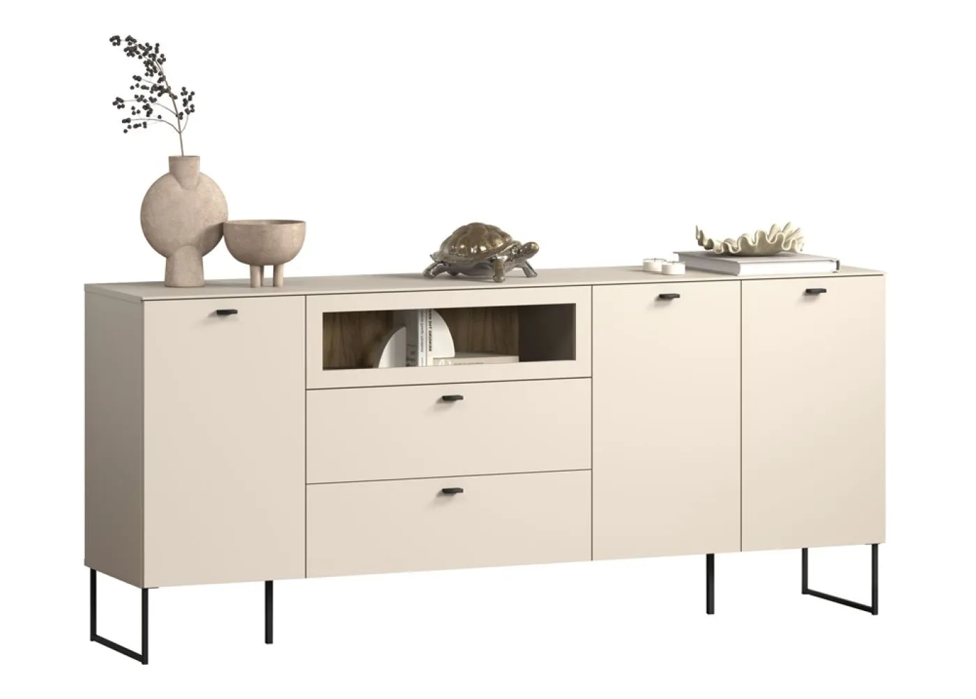 Sideboard Bellugi 1, Cashmere Dekor – Ansicht 3