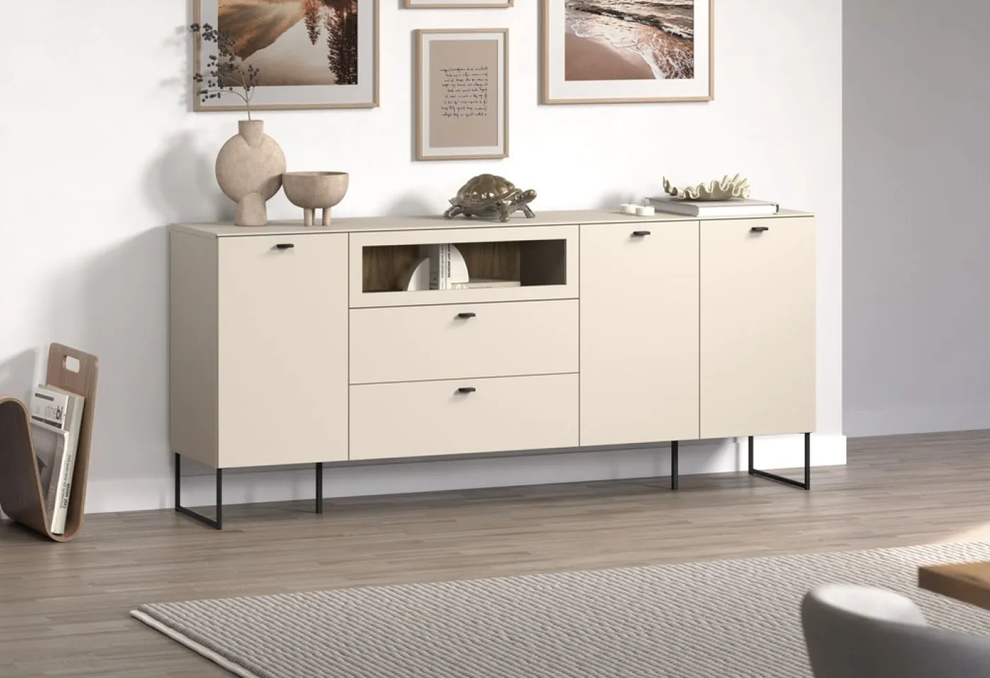 Sideboard Bellugi 1, Cashmere Dekor – Ansicht 8