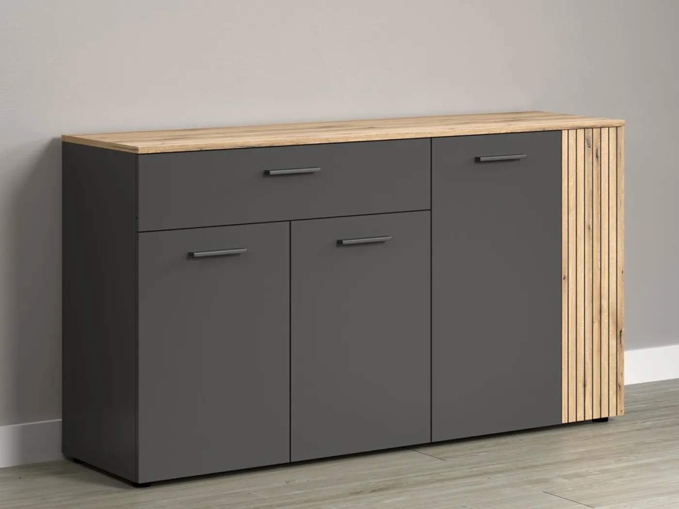 Sideboard Esteban | Anthrazit / Coast Evoke Oak
