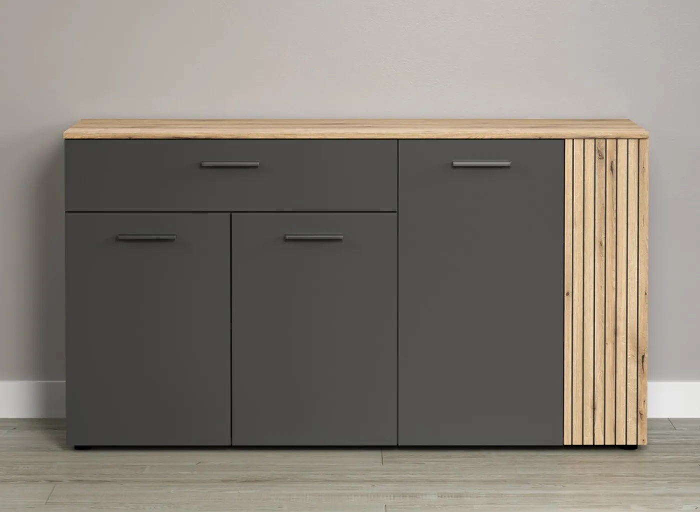 Sideboard Esteban | Anthrazit / Coast Evoke Oak