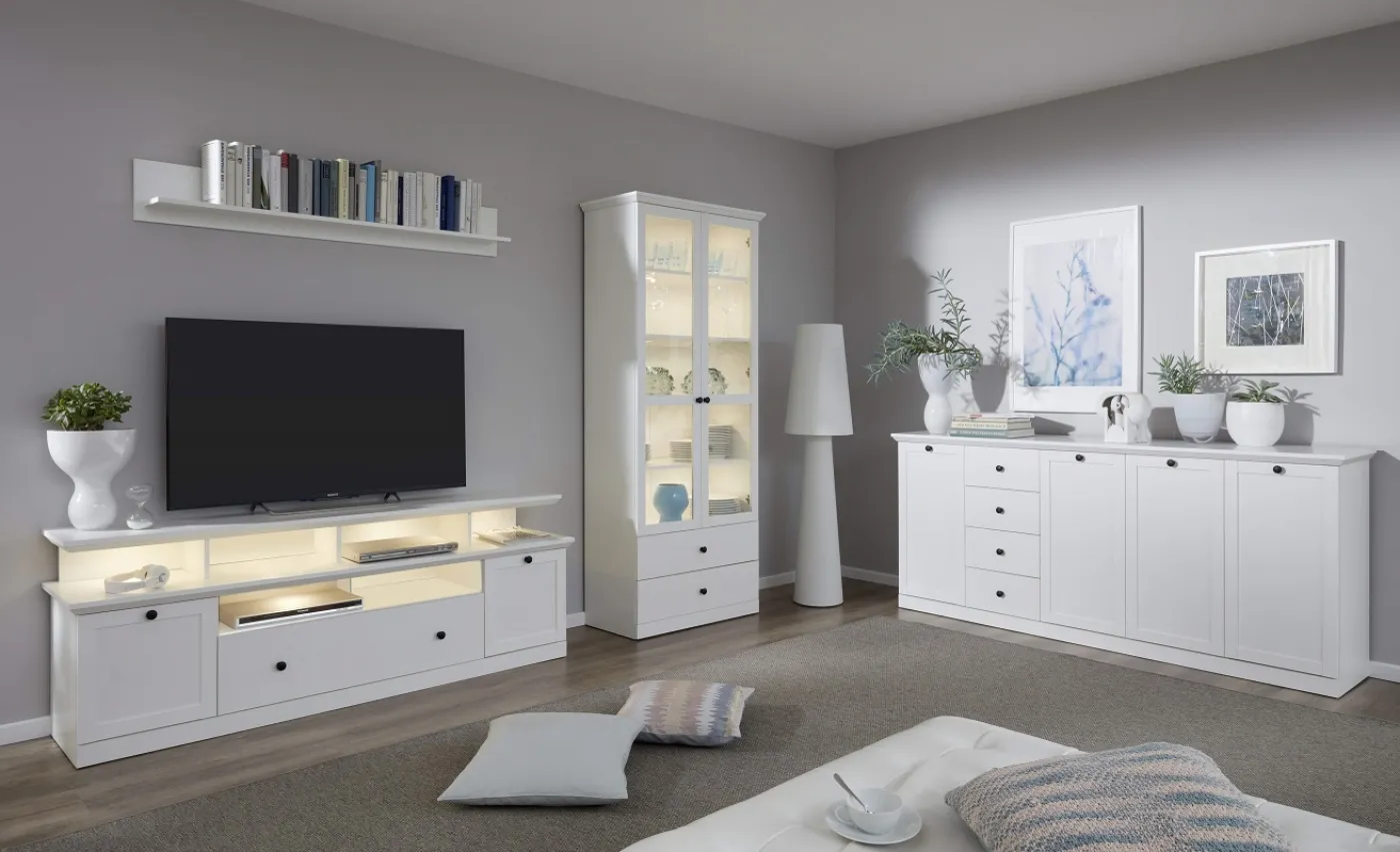 Sideboard Kommode Baxter 195 cm | Landhausstil | weiß