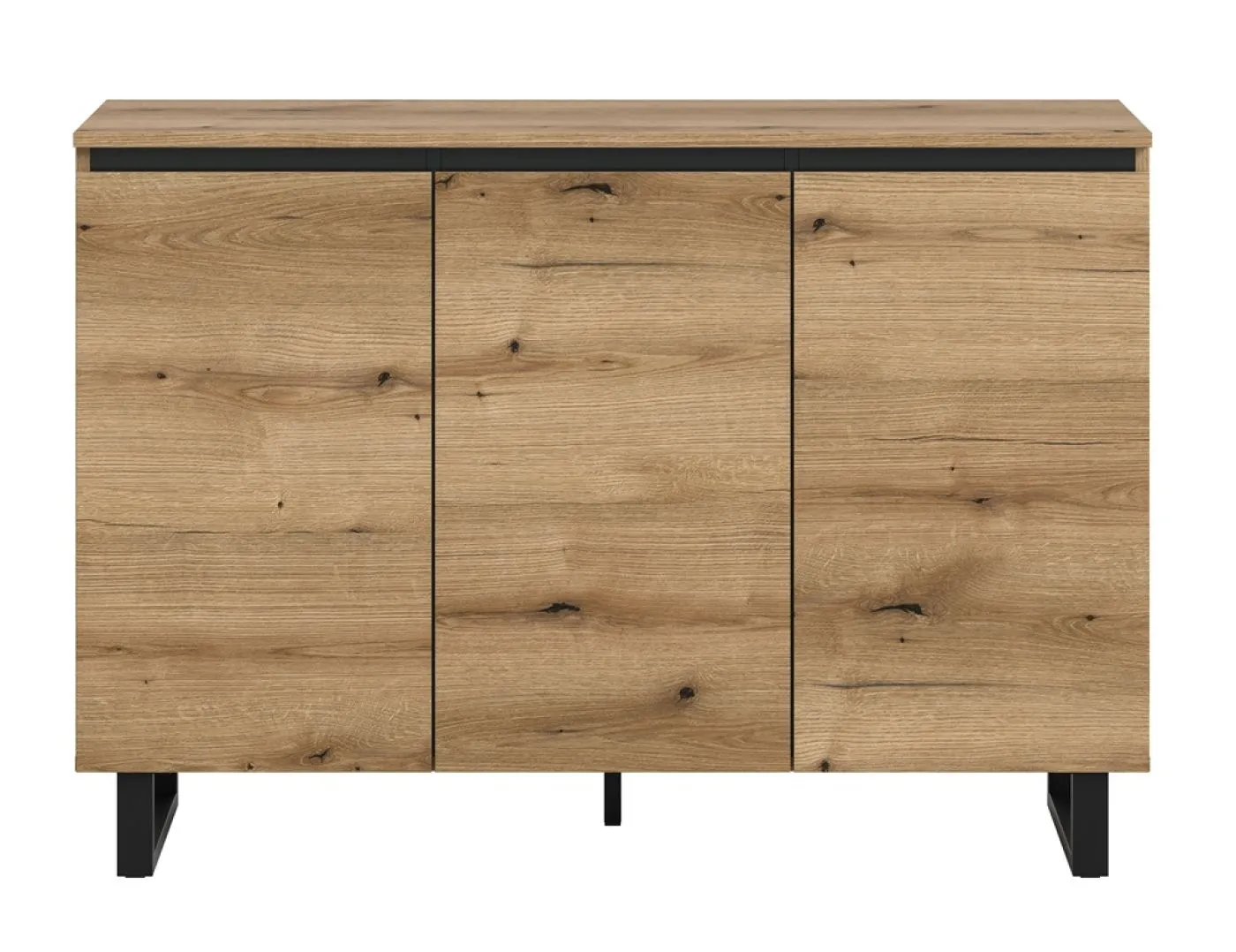 Sideboard Kommode Tomasa | Evoke Oak / schwarz