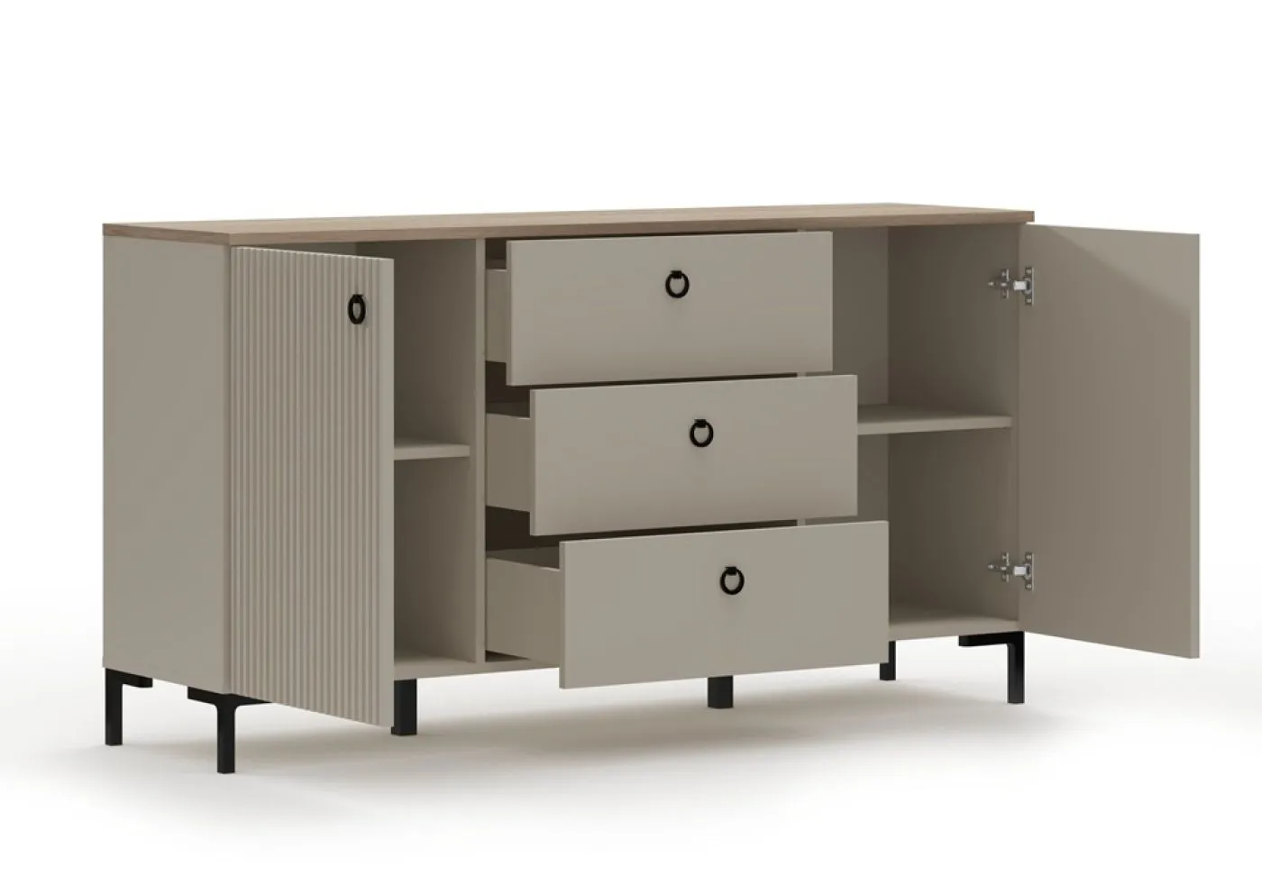 Sideboard Lucrezia 1, Cashmere Dekor – Ansicht 4