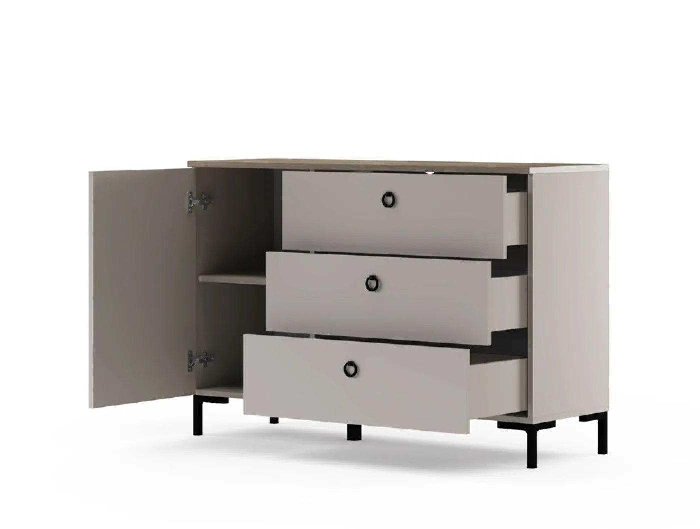Sideboard Lucrezia, Cashmere Dekor – Ansicht 4