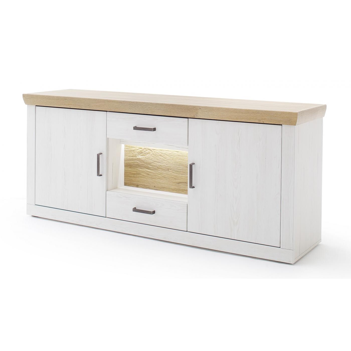 Sideboard Madrid | Landhaus | Pinie Aurelio / Grandson Oak | LED Beleuchtung