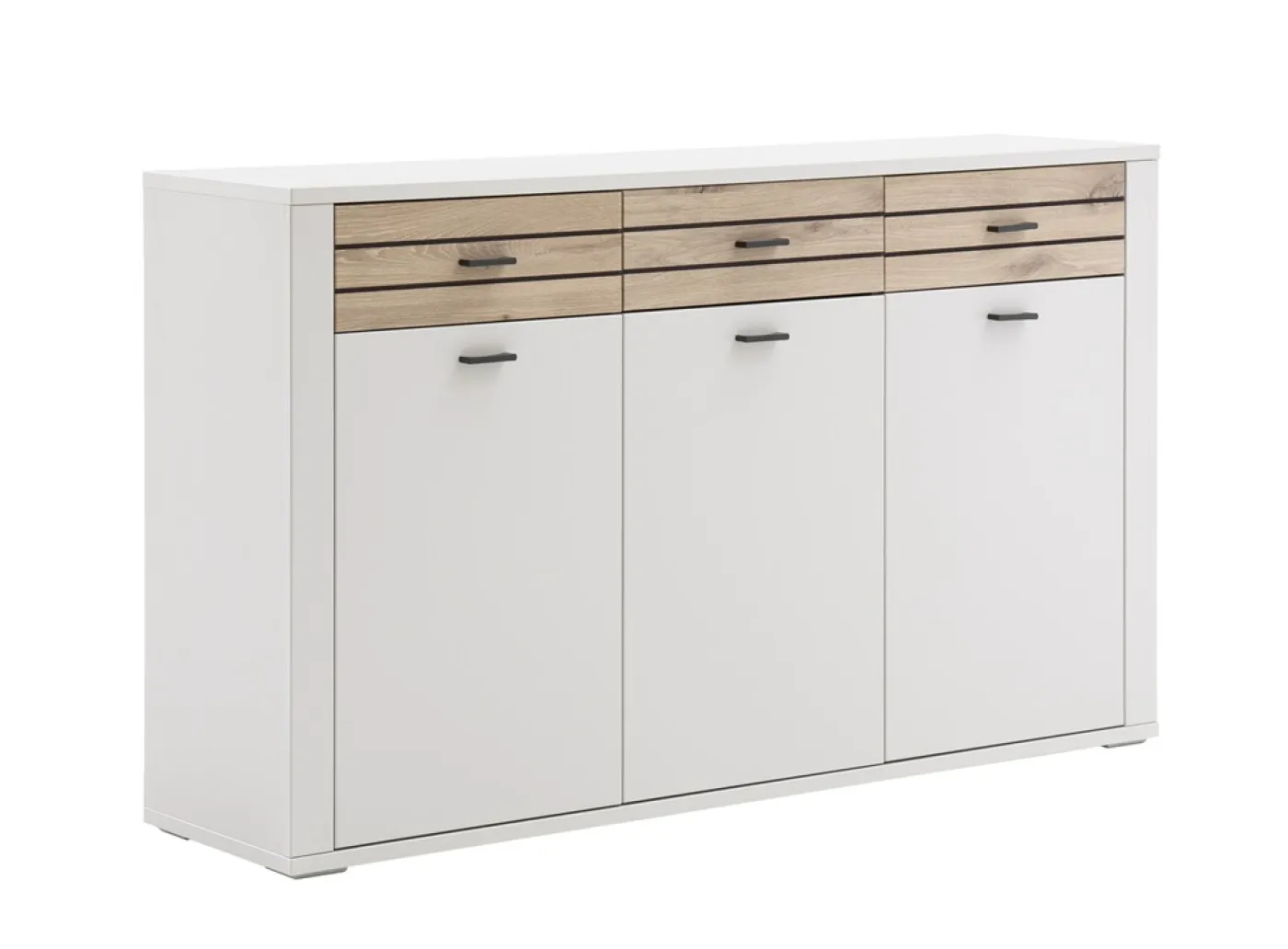 Sideboard Mantena | Modern White / Viking Oak