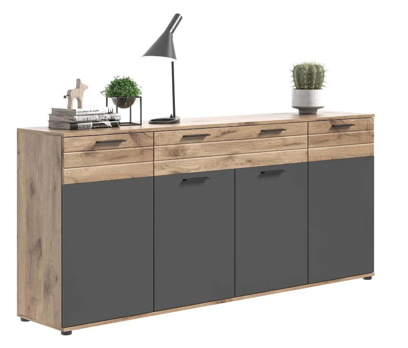 Sideboard Mason | Nox Oak / Basalt Grau