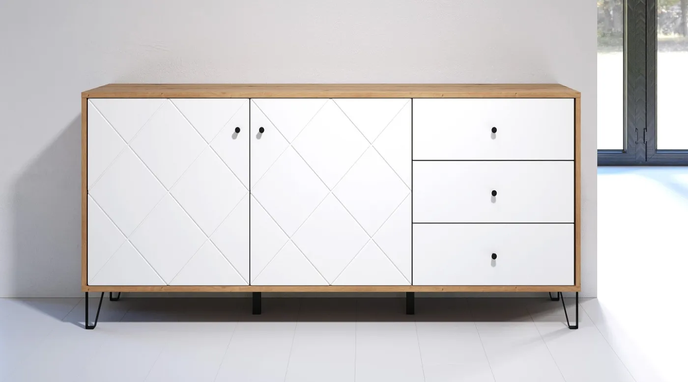 Sideboard Touch groß | Artisan Eiche / weiß