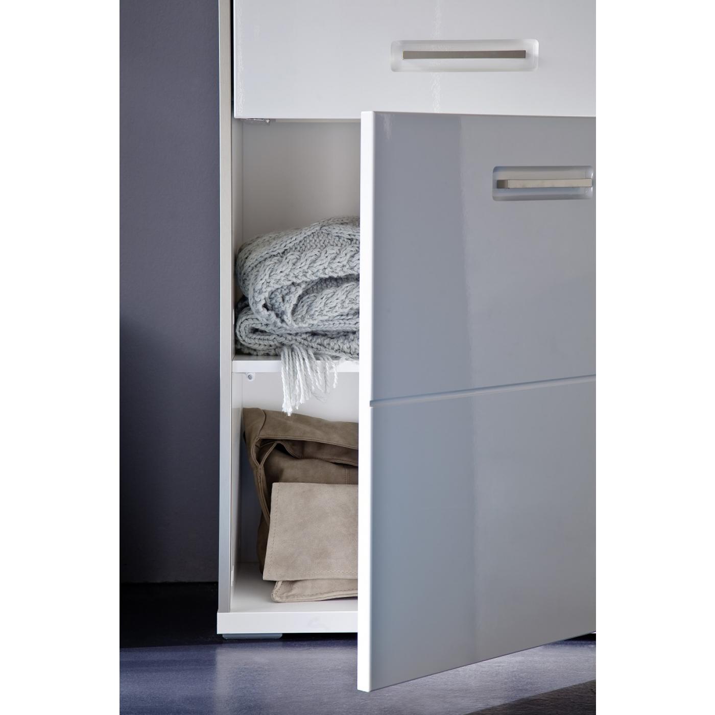 Sideboard Trento | weiß Hochglanz