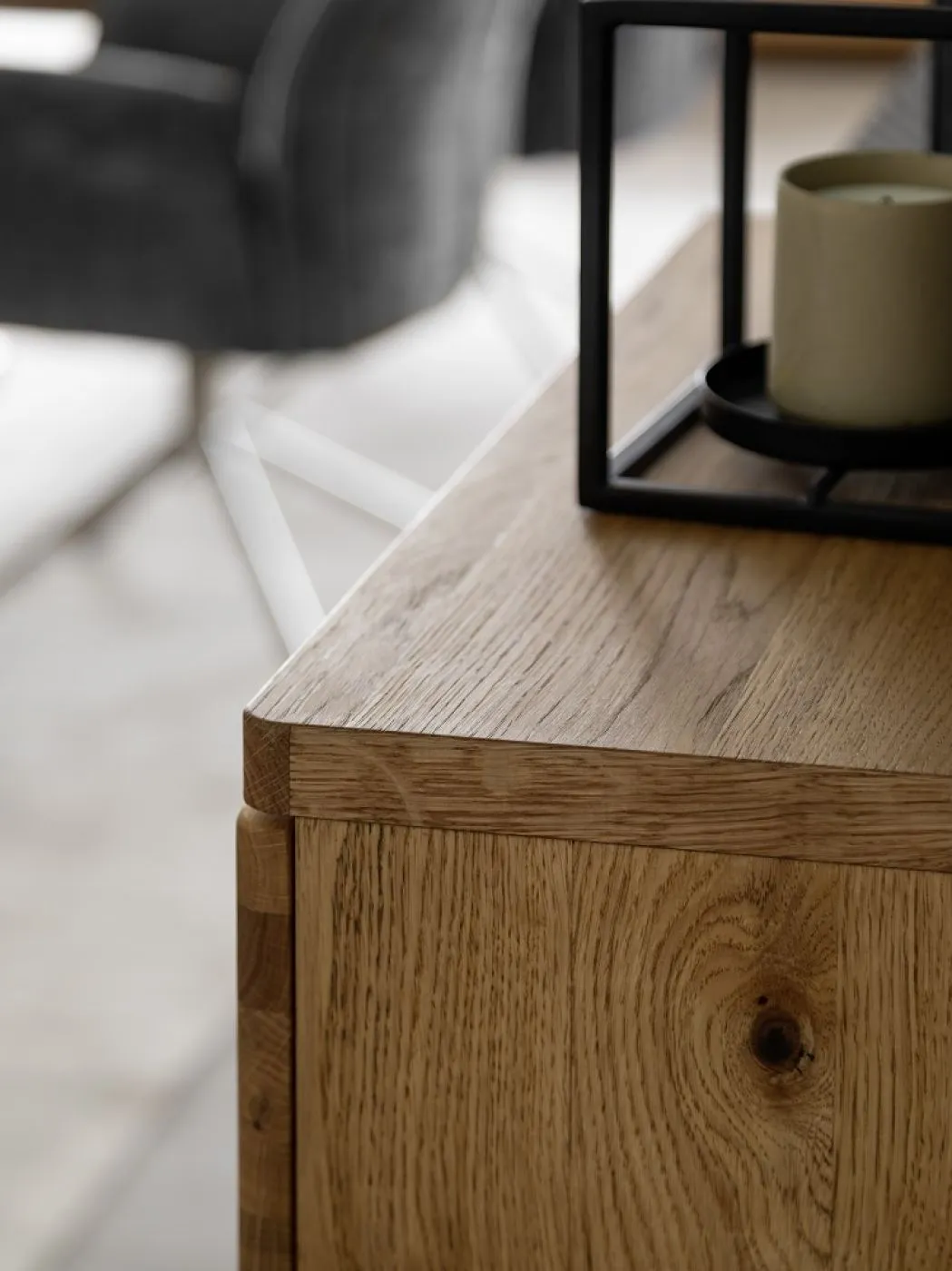 Sideboard Venedig | Naturfarben / Wildeiche | mit Bandbeleuchtung