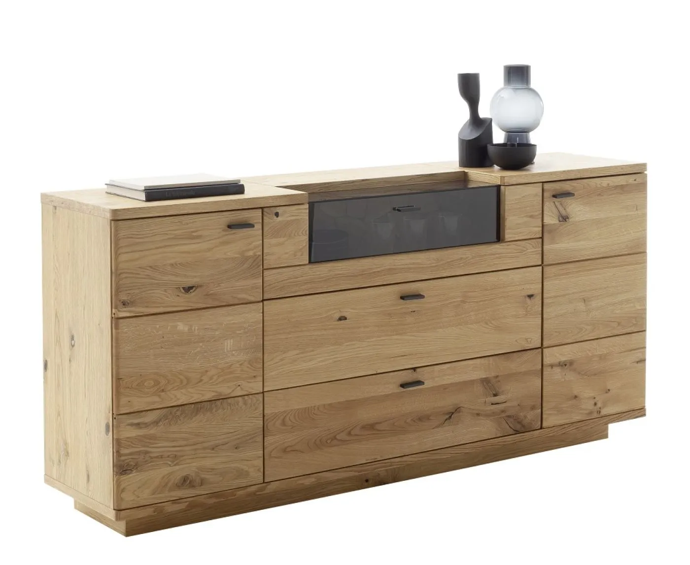 Sideboard Venedig | Naturfarben / Wildeiche | optional LED Beleuchtung