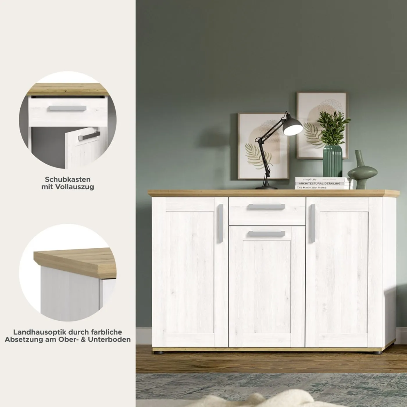 Sideboard Verona | 3-türig | Sibiu Lärche