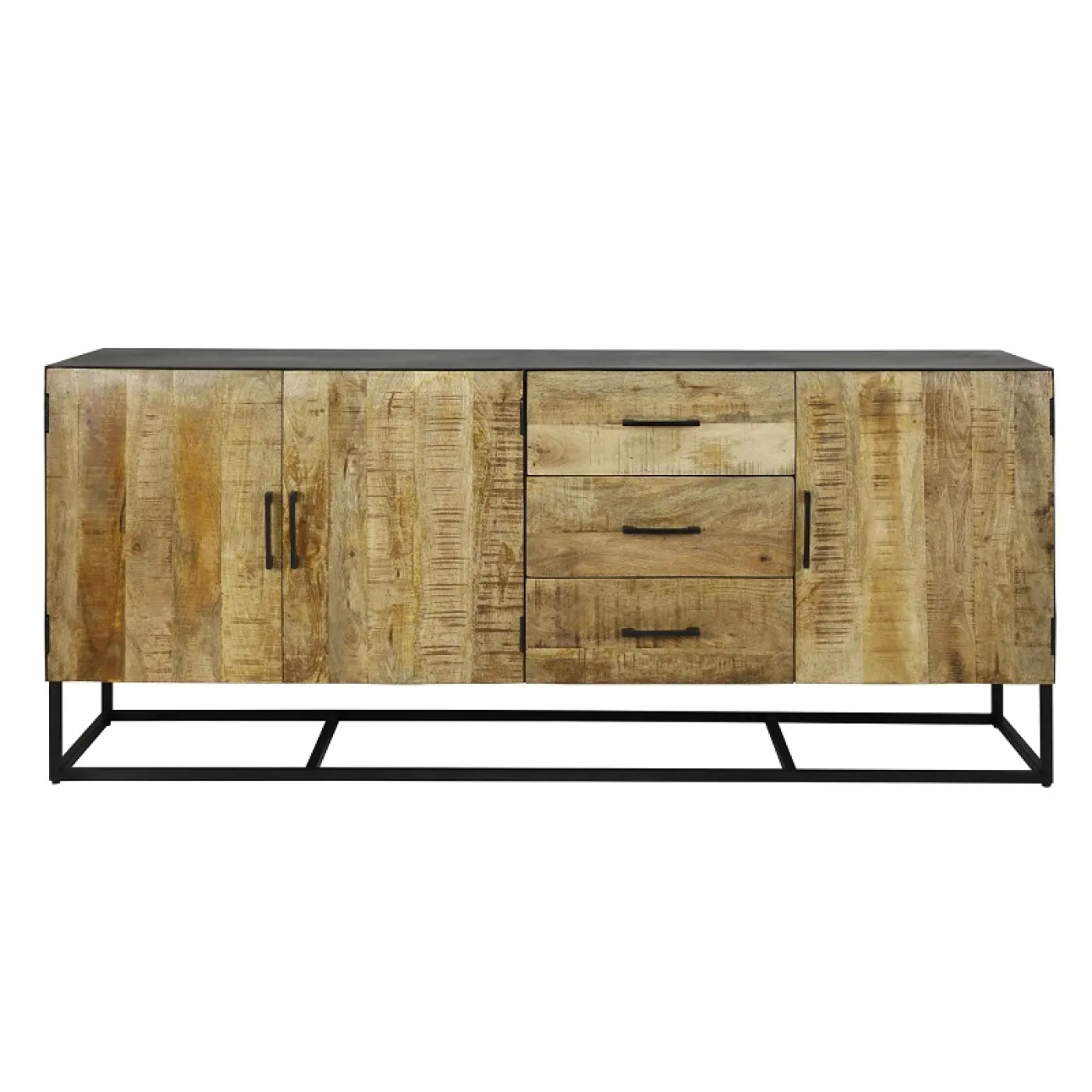 Sideboard Werdi | Mango massiv | weiß Antik