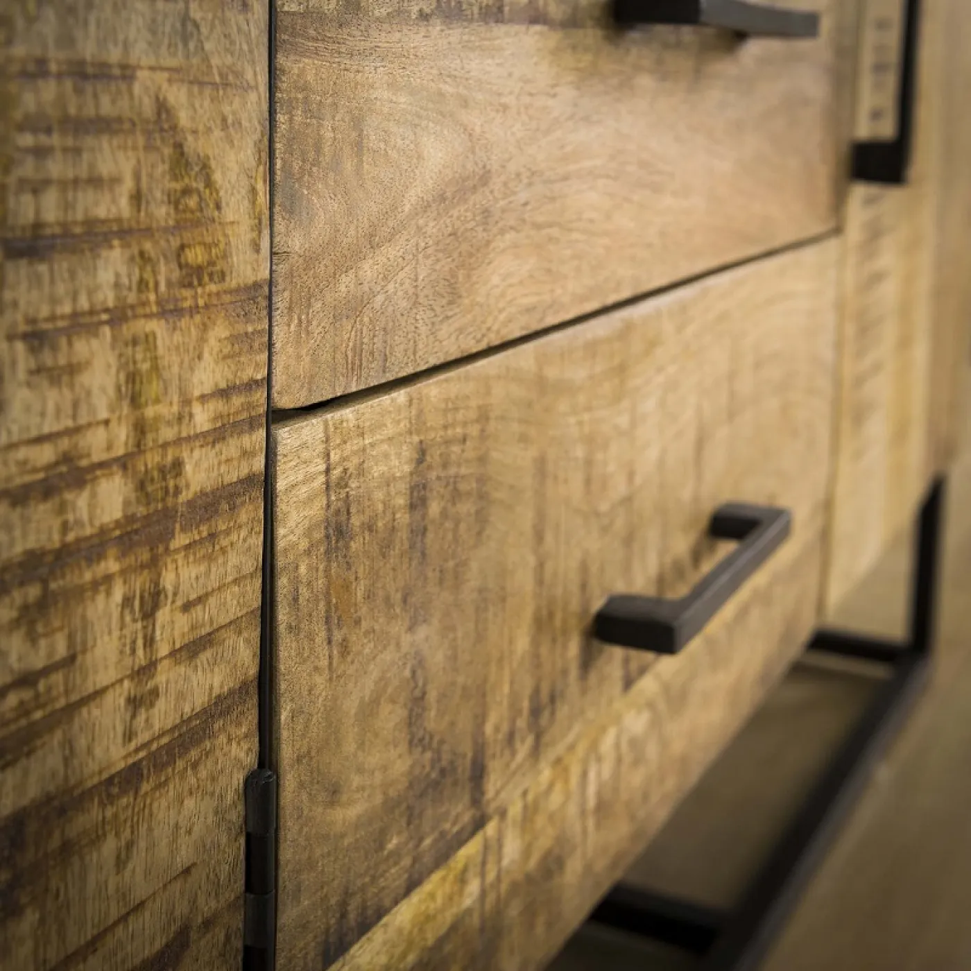 Sideboard Werdi | Mango massiv | weiß Antik