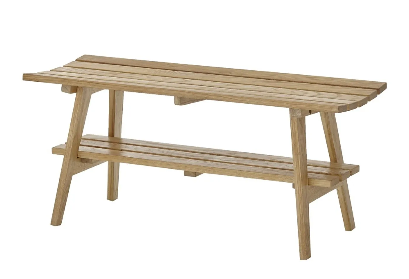 Sitzbank Garderobenbank Bantry 3 | Eiche massiv | 100x45x36 cm