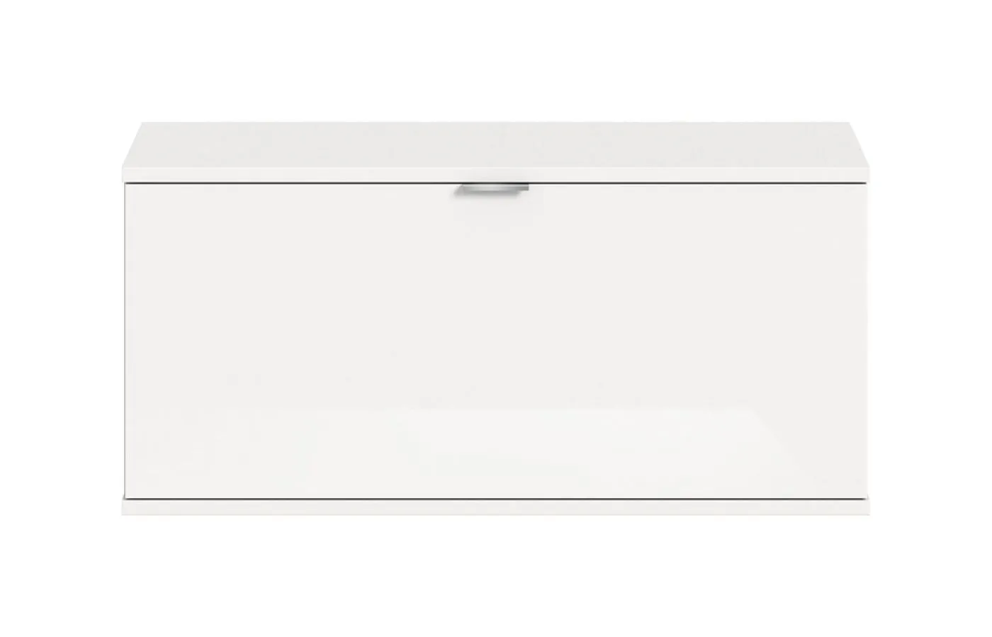 Sitzbank groß Projekt X | weiß / weiß Hochglanz