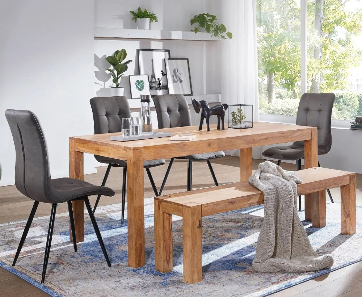 Sitzbank Mumbai | Akazie Massiv | Natur