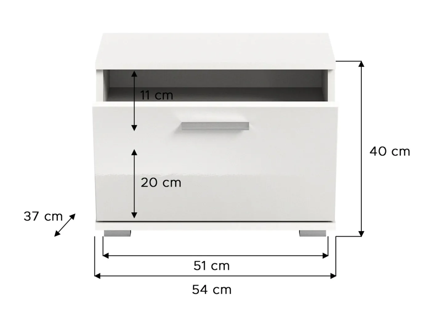 Sitzbank Prego | weiß Hochglanz