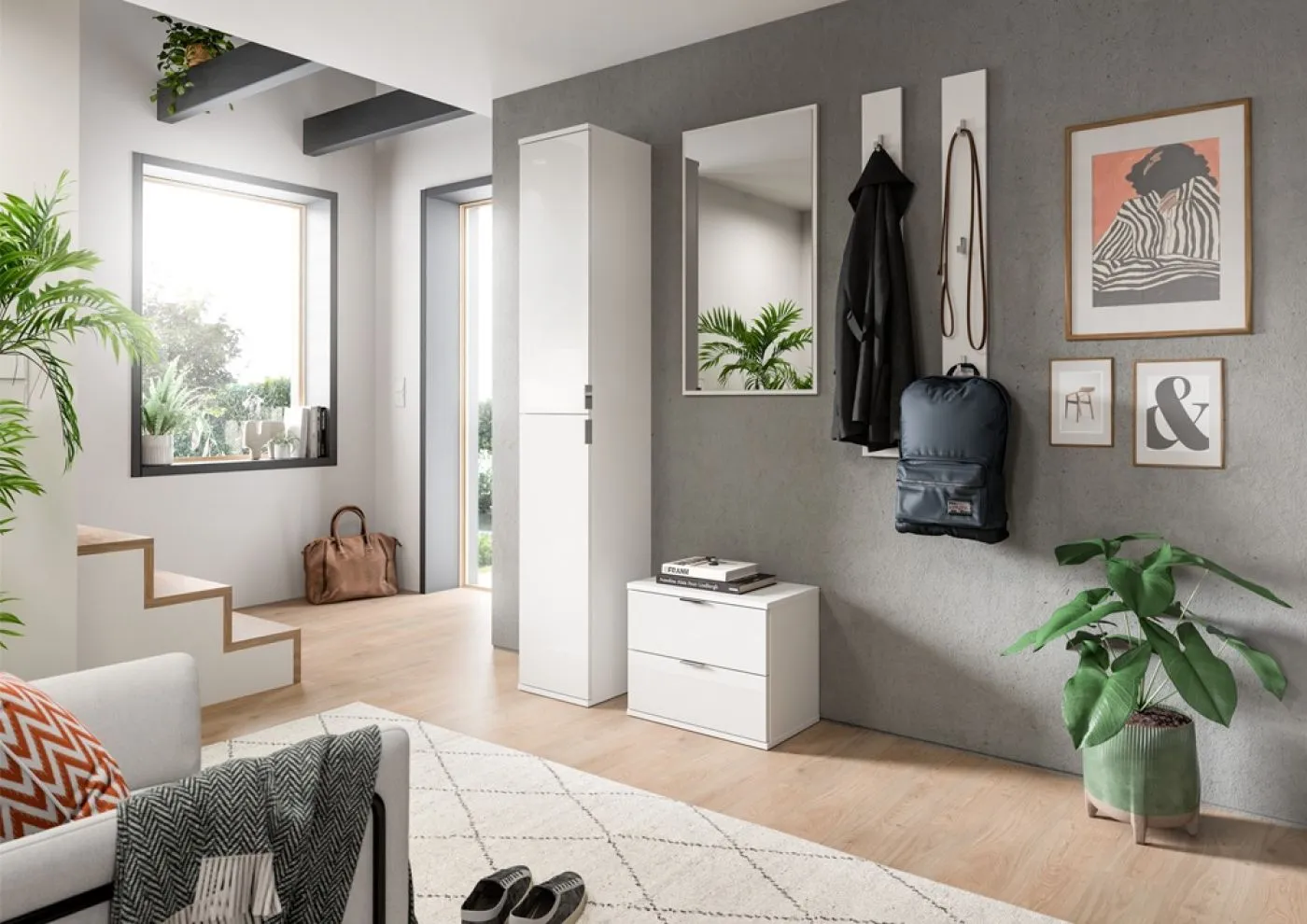 Sitzbank Projekt X | weiß / weiß Hochglanz