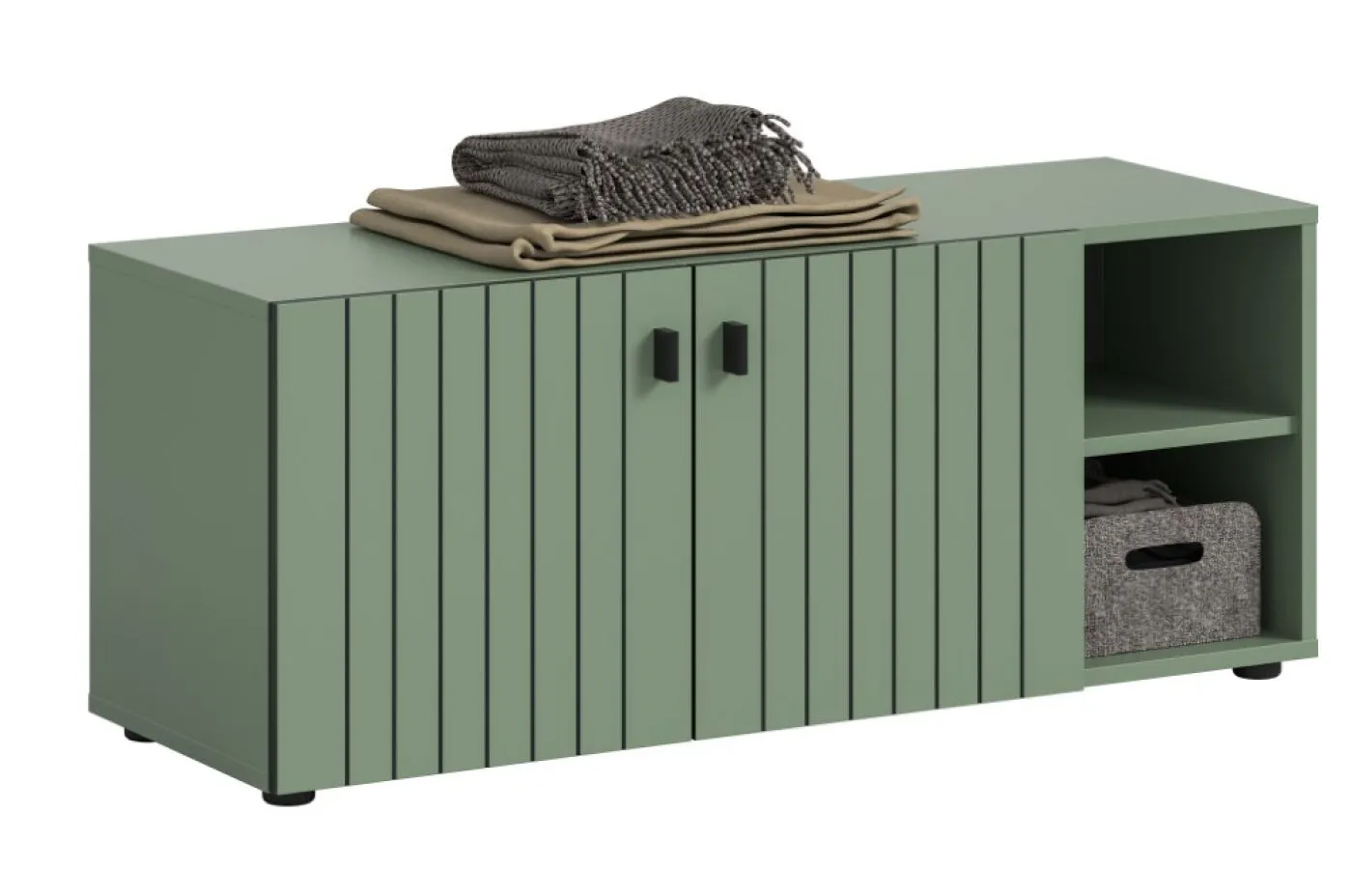 Sitzbank Station | Smoke Green | optionaler Sitzkissen