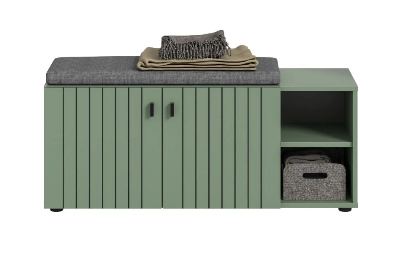 Sitzbank Station | Smoke Green | optionaler Sitzkissen