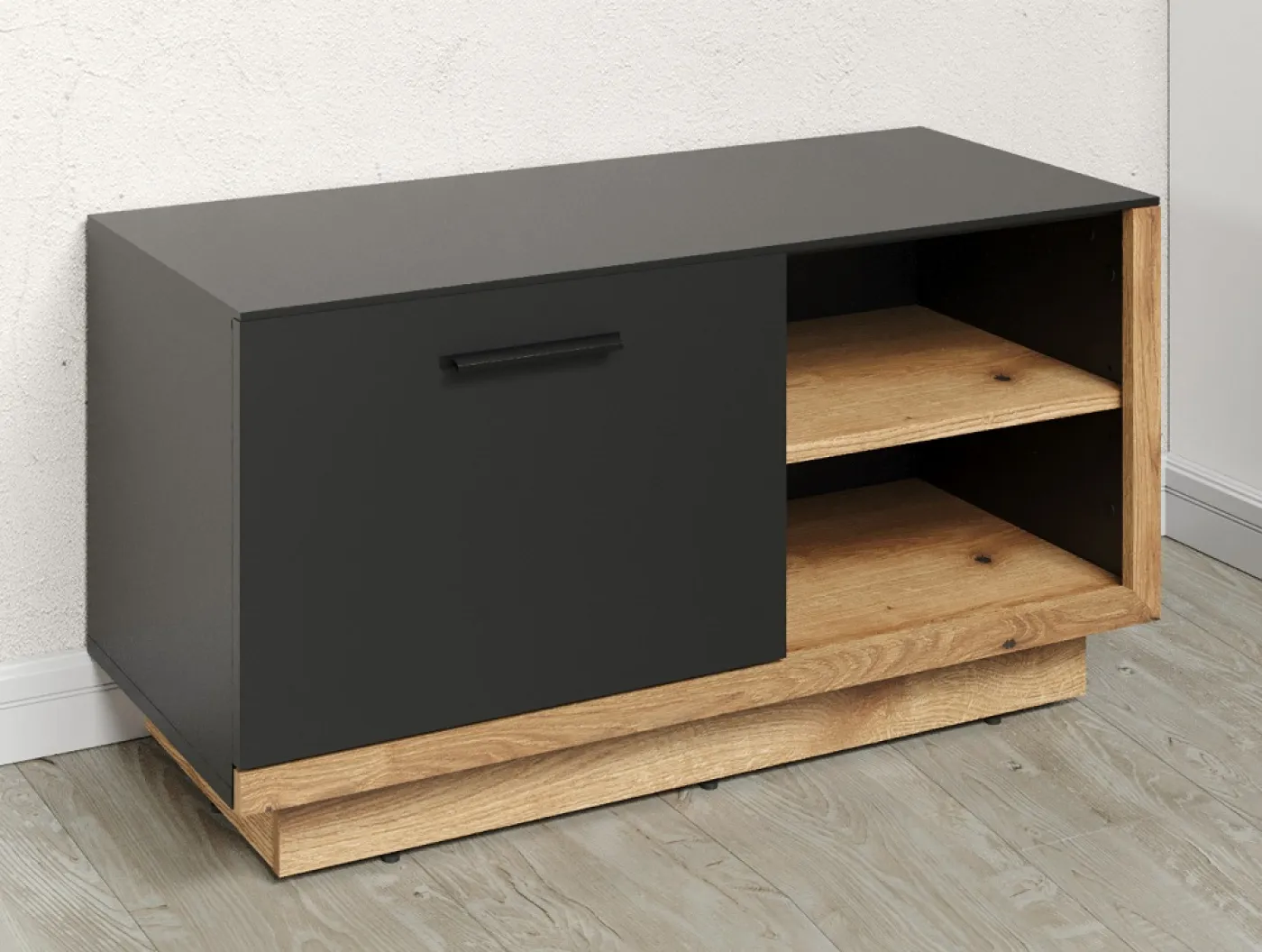 Sitzbank Synnax | anthrazit grau / Coast Evoke Eiche