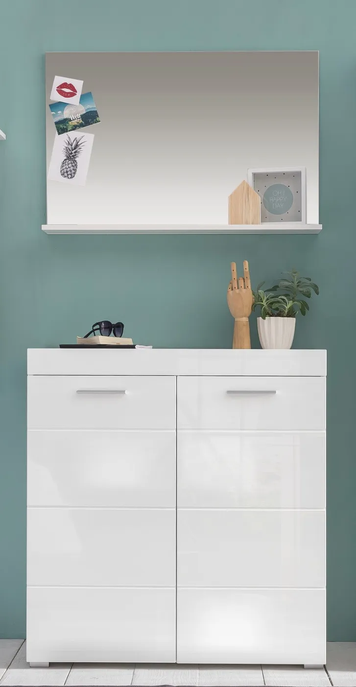 Spiegel Amanda | weiß Hochglanz