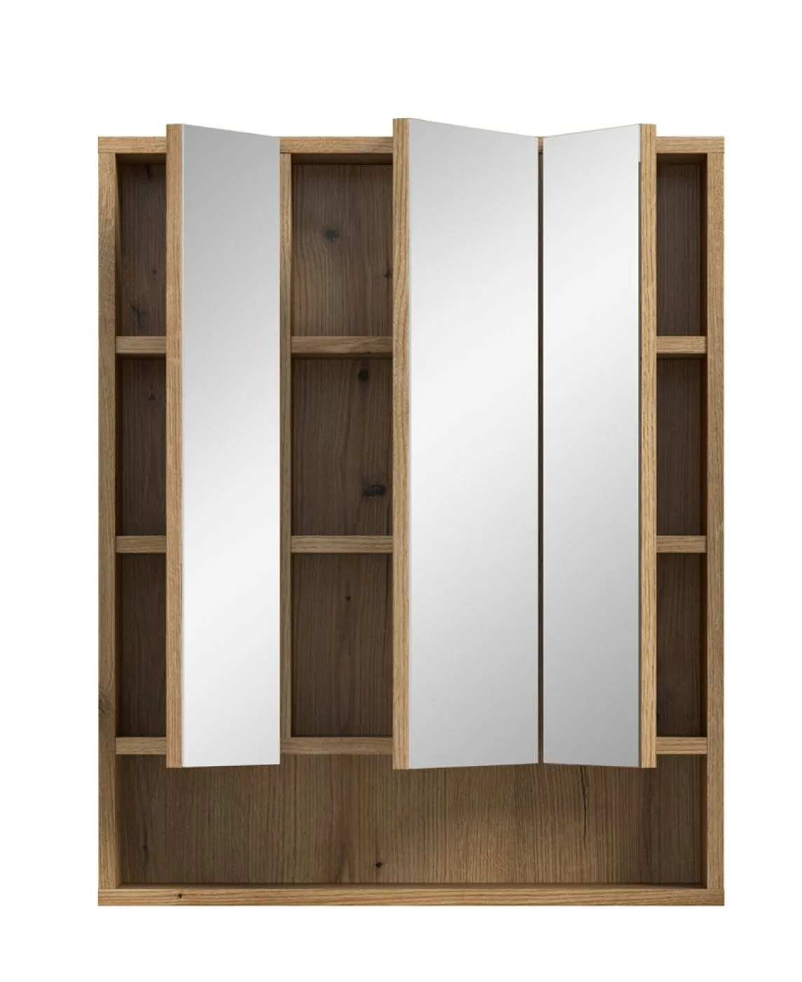 Spiegelschrank Aqua | mit offenem Fach | Evoke Oak