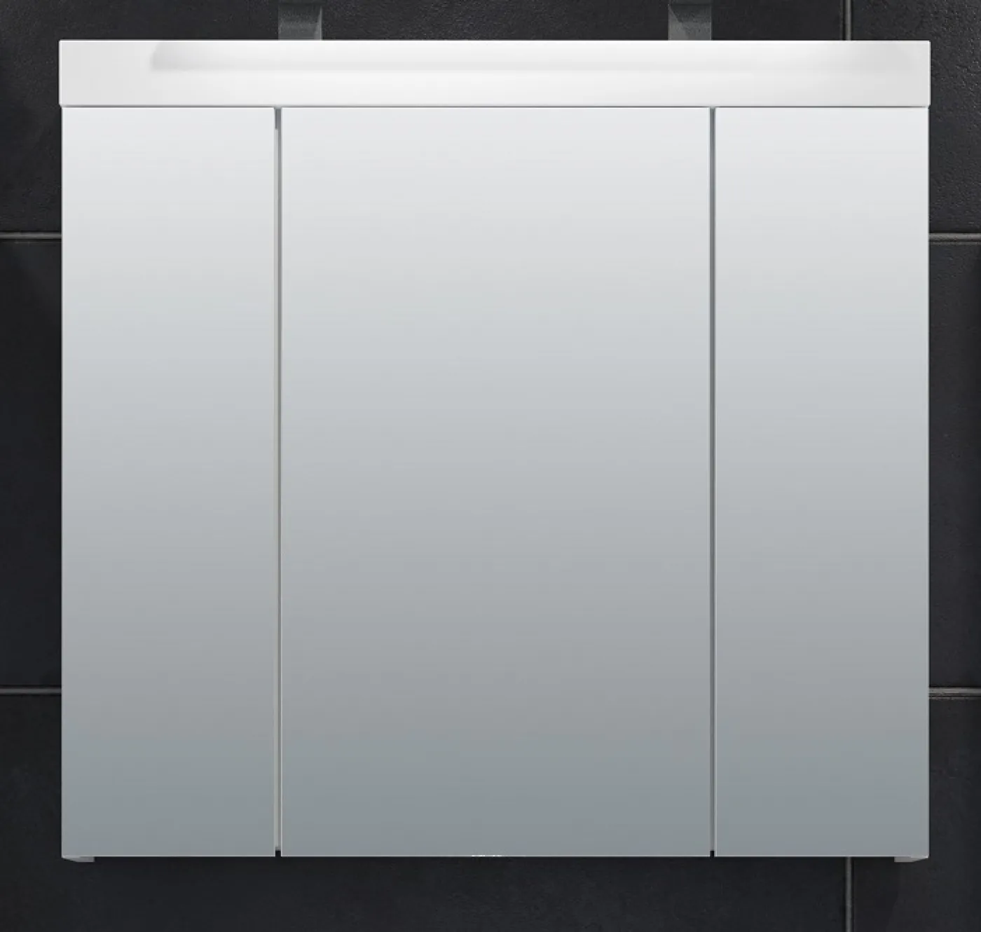 Spiegelschrank Devon | weiß Hochglanz