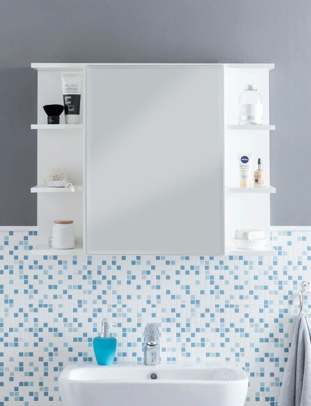 Spiegelschrank Hängeschrank Zero | weiß