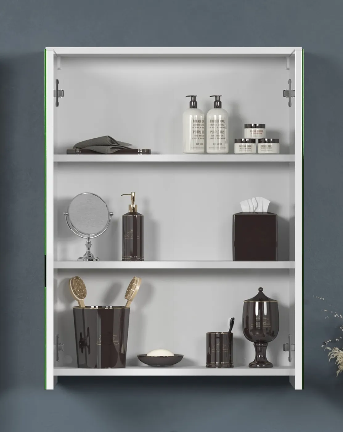 Spiegelschrank Wons | weiß mit Beleuchtung