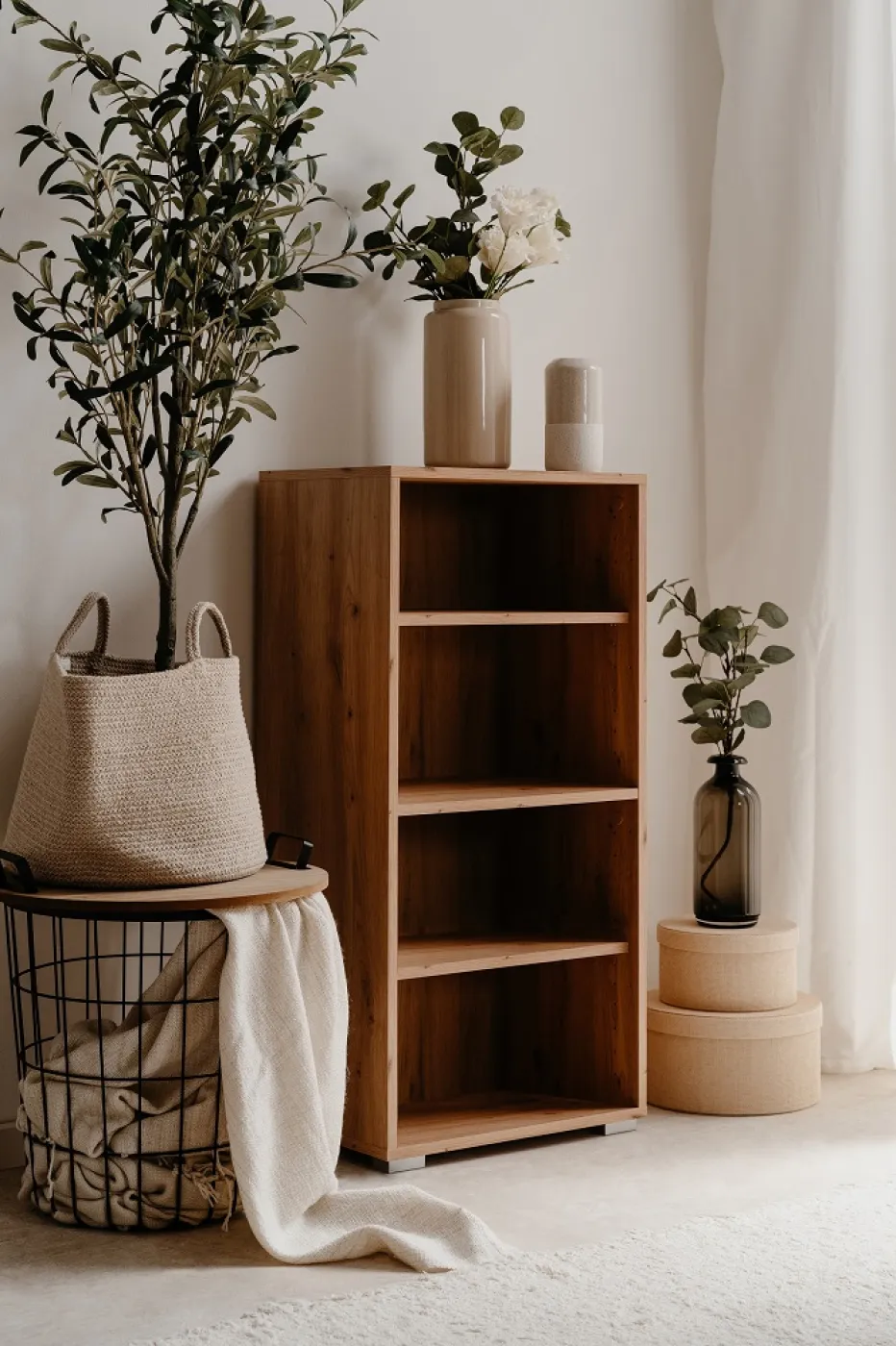 Standregal Fyn | mit 4 Fächern | Artisan Oak