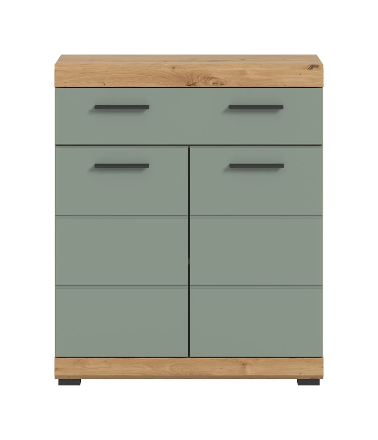 Standschrank breit Scout | mit Schubkasten | Salbei / Artisan Eiche