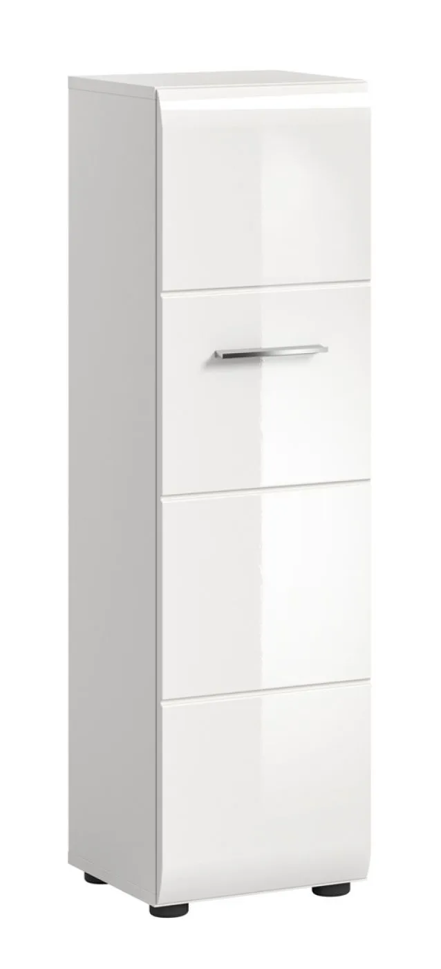 Standschrank Hängeschrank Ice | weiß / weiß Hochglanz