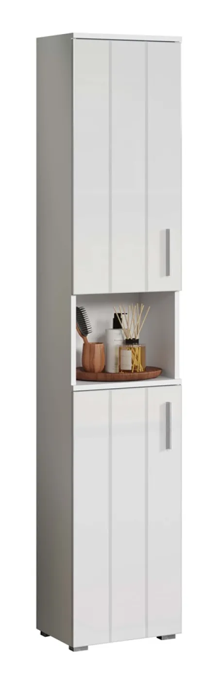 Standschrank Wons | weiß Hochglanz