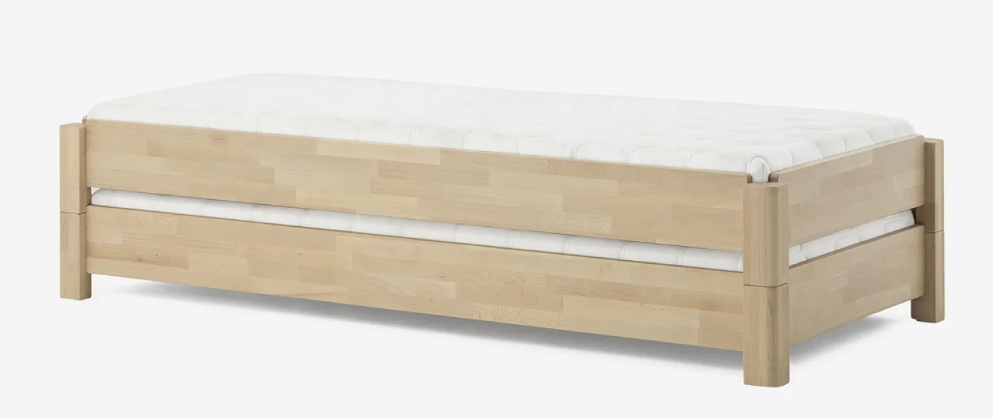 Stapelbett Freesia | 2er Set | Buche massiv | natur geölt | verschiedene Größen