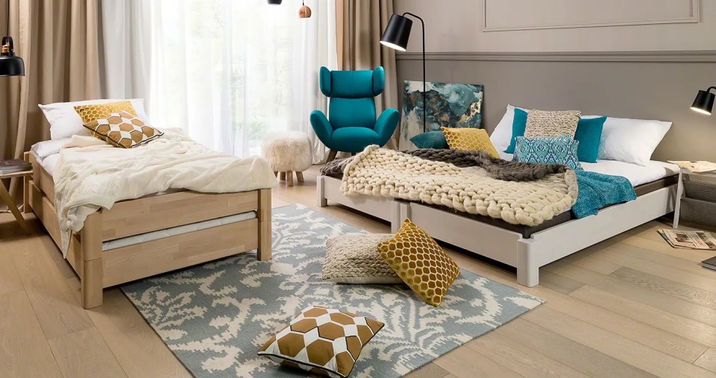 Stapelbett Freesia | 2er Set | Buche massiv | natur geölt | verschiedene Größen