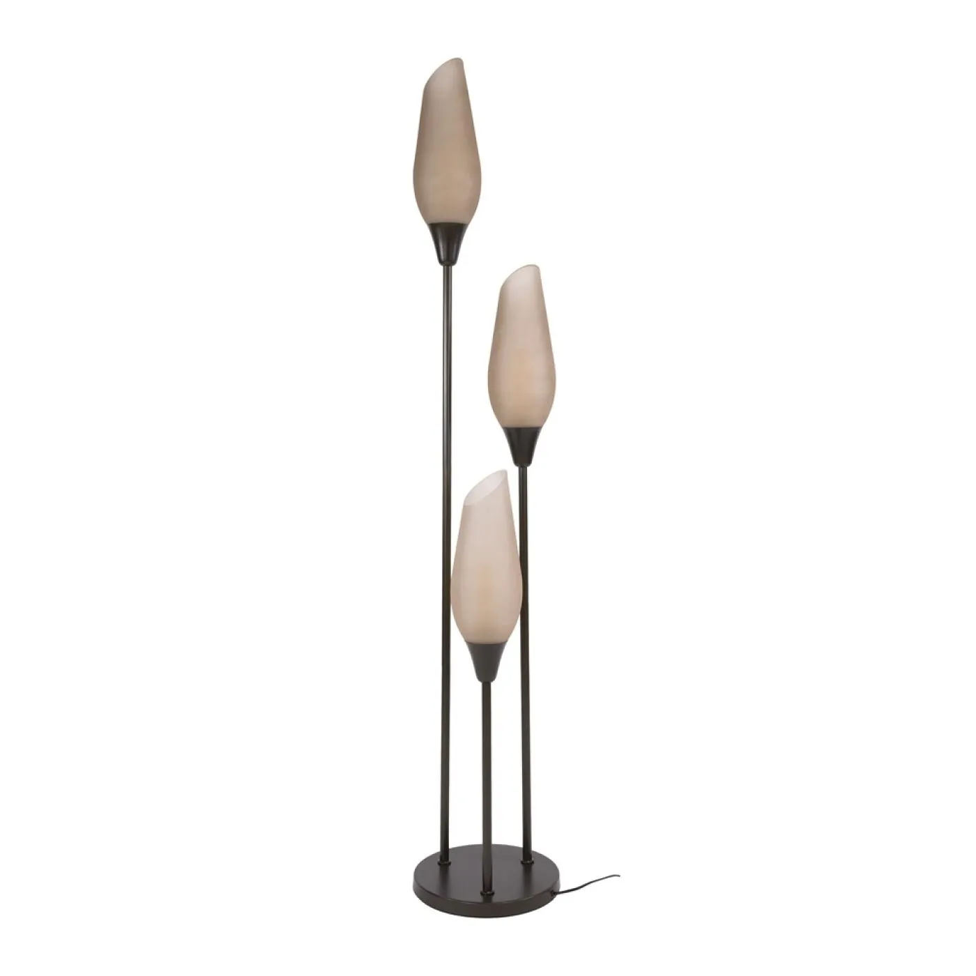 Stehlampe Ambera | 3 Leuchten | Sienna braun-frosted