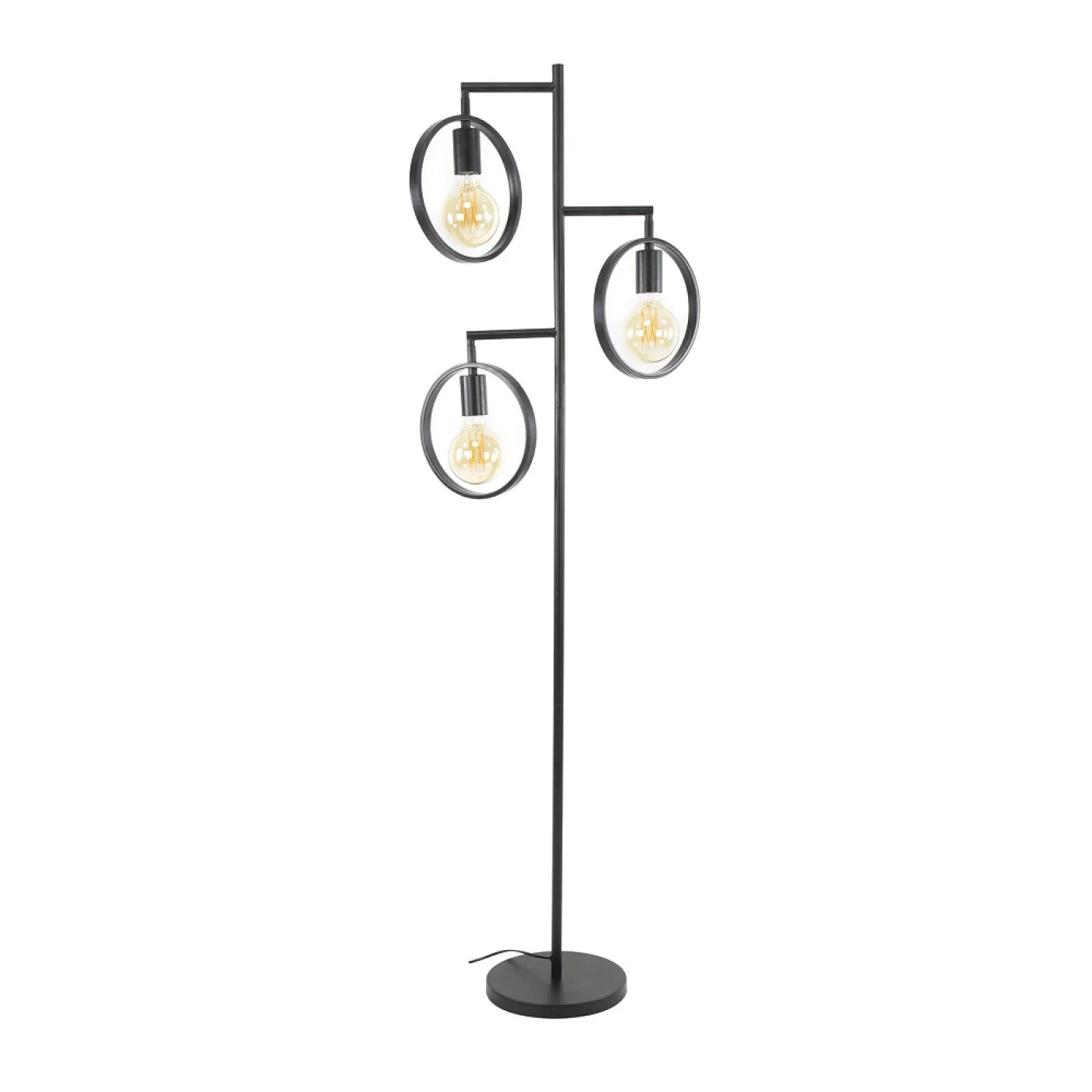 Stehlampe Machi | 3 Leuchten | Metall | Charcoal