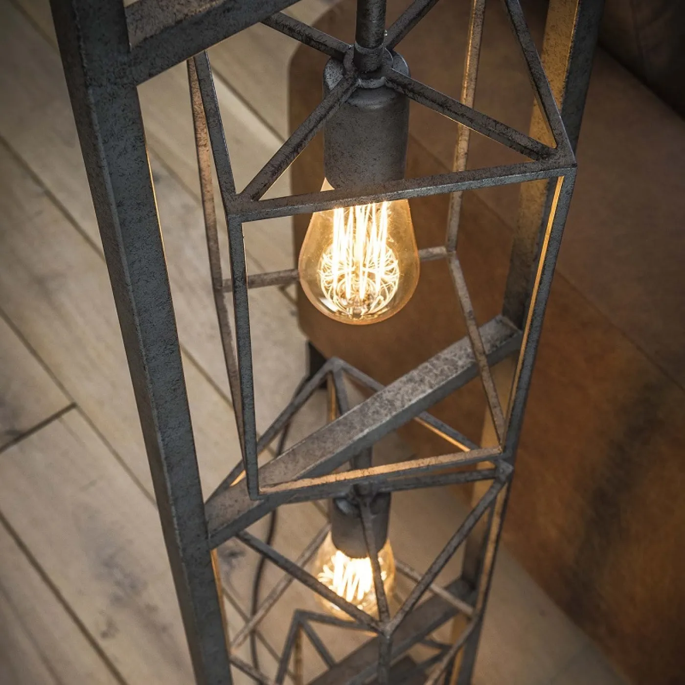 Stehlampe Shatili | 4 Lampen | Industrial