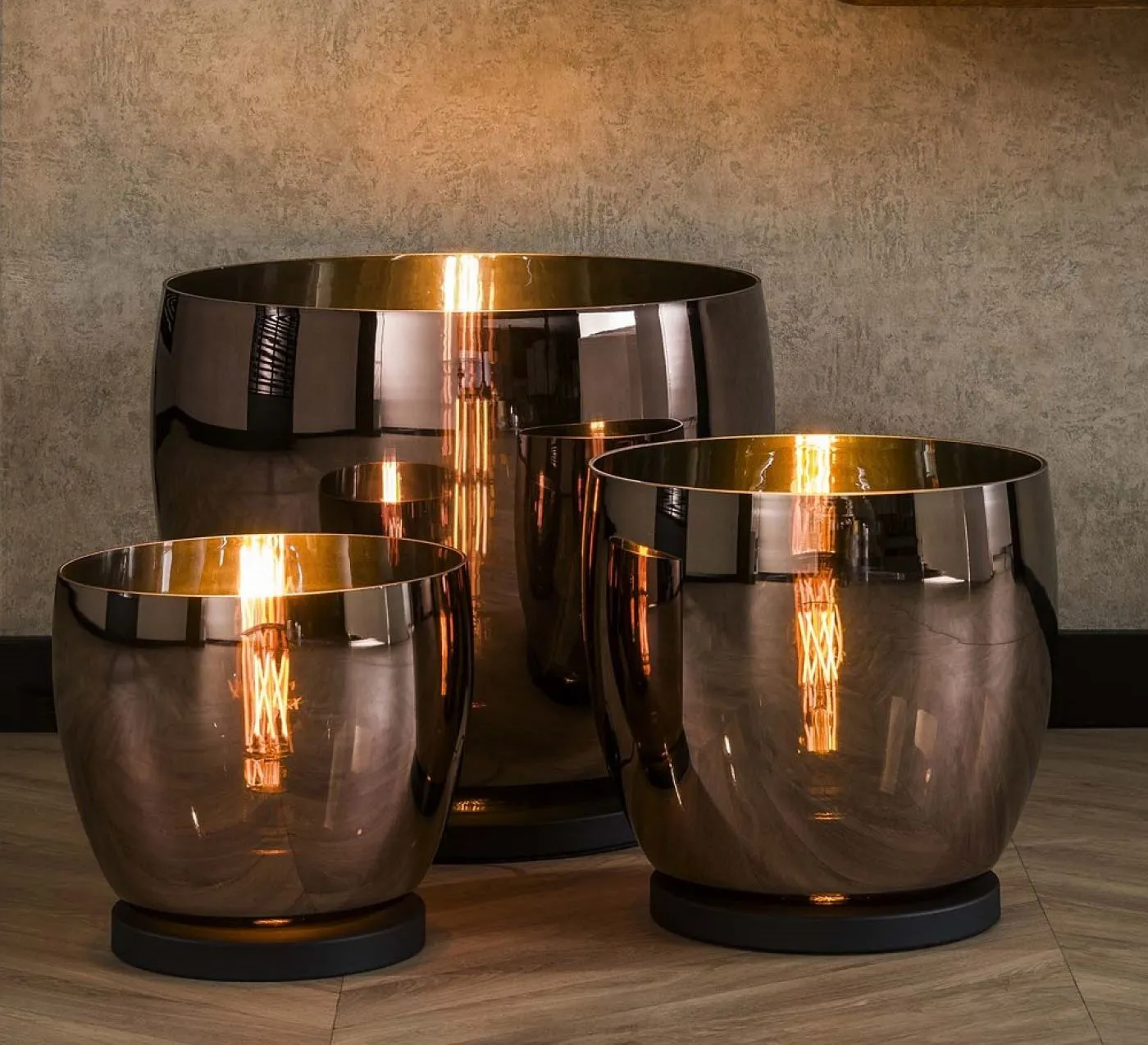 Stehlapme Pad | Glas & Metall | Kupferfarbe