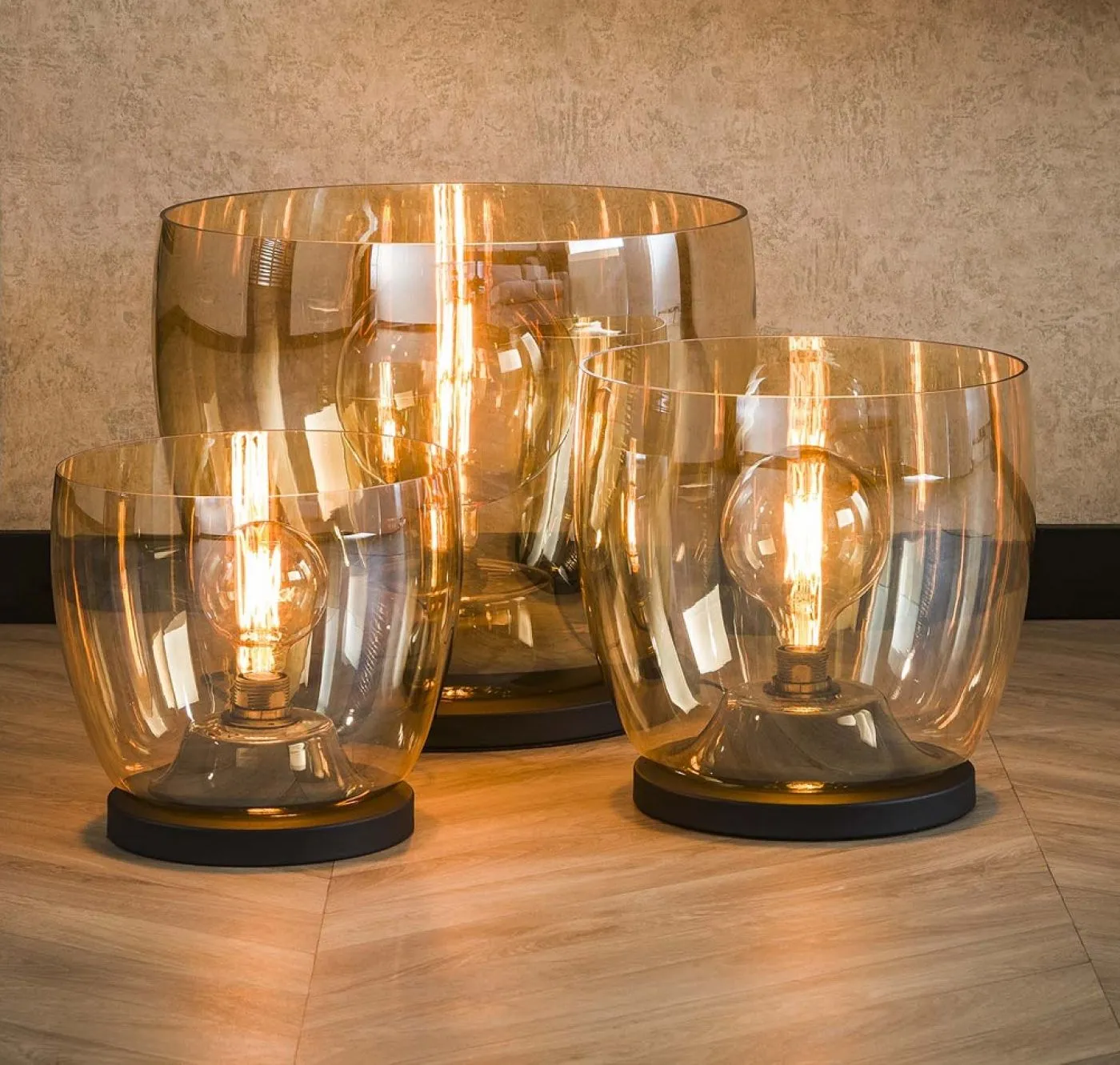 Stehlapme Pad (XL) | Glas & Metall | Amber