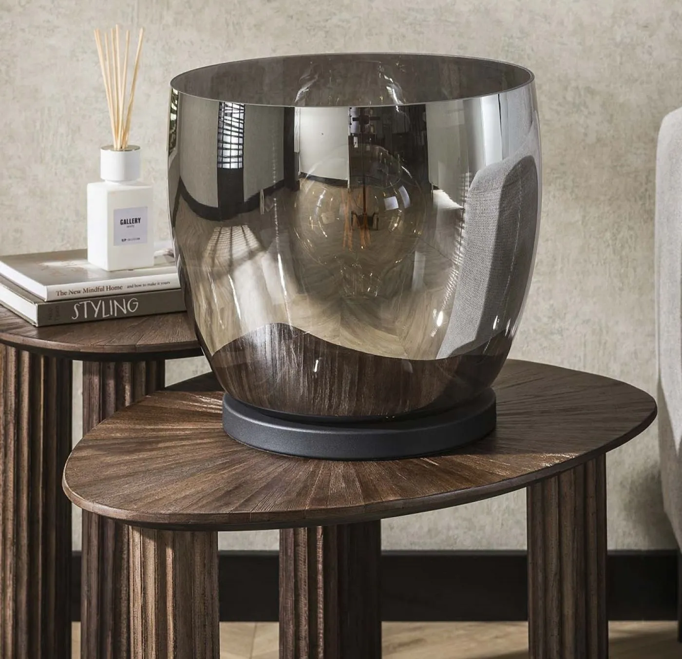 Stehlapme Pad (XL) | Glas & Metall | Smoke grau