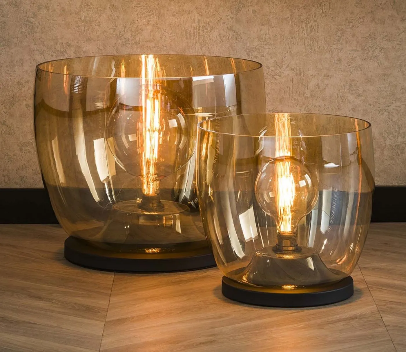 Stehlapme Pad (XXL) | Glas & Metall | Amber